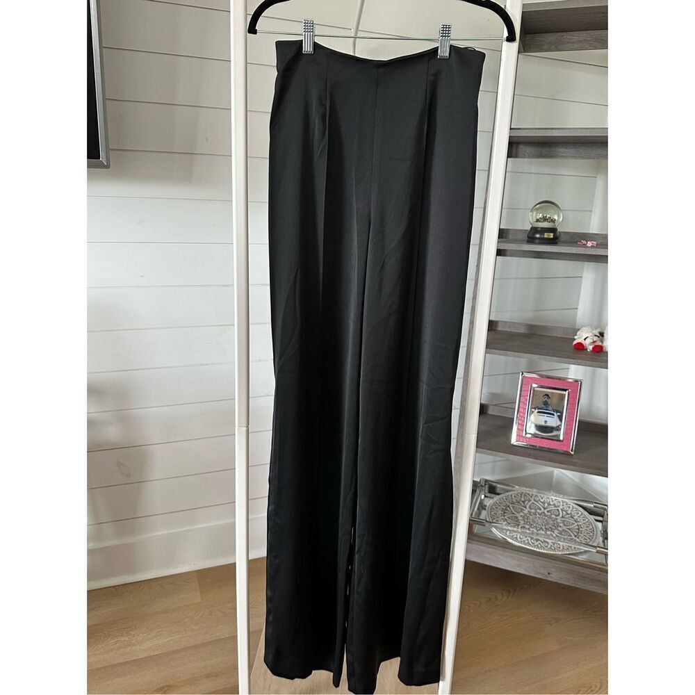 JayGodfrey high waist wide leg‎ trousers with slits size 4